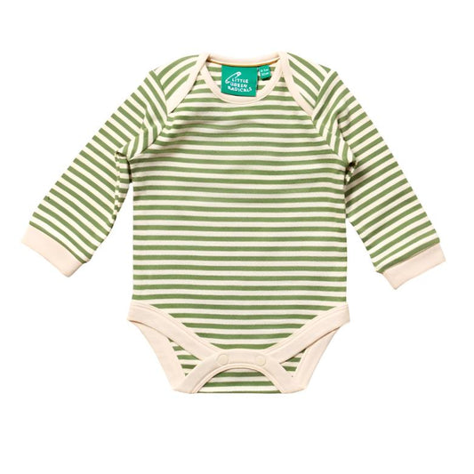 Little Green Radicals Pink Flowers Organic Baby Bodysuit Set - 2 Pack 