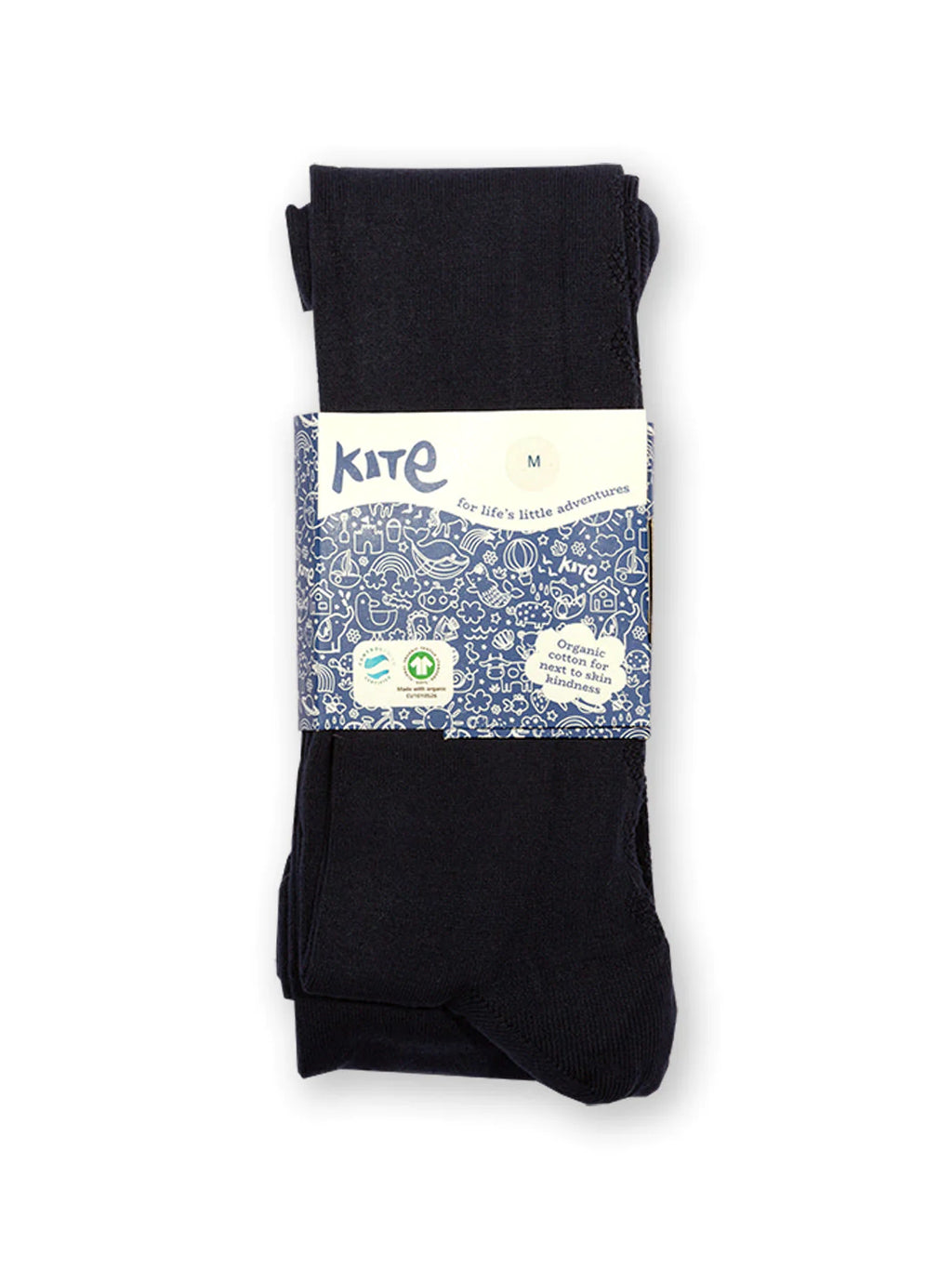 Adult Organic Knit Tights Midnight Blue 1
