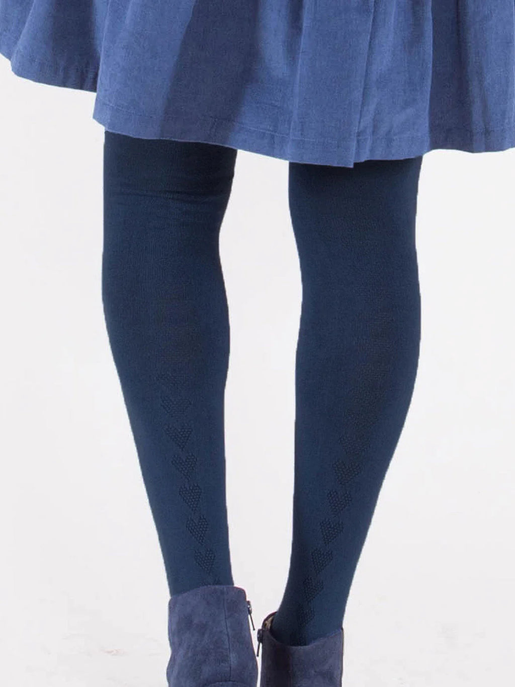 Adult Organic Knit Tights Midnight Blue 2