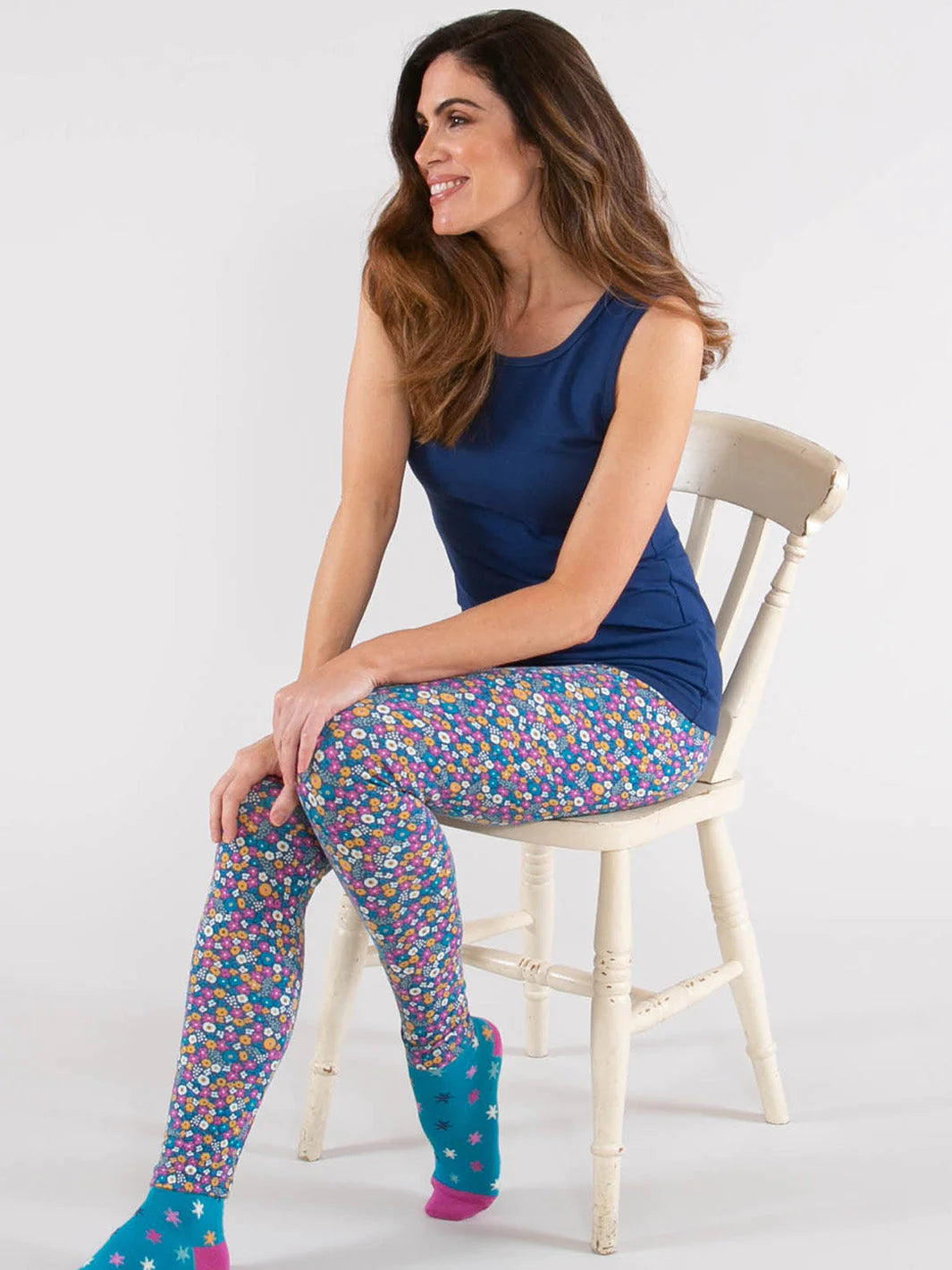 Adult Lytchett Leggings Faraway Ditsy 1