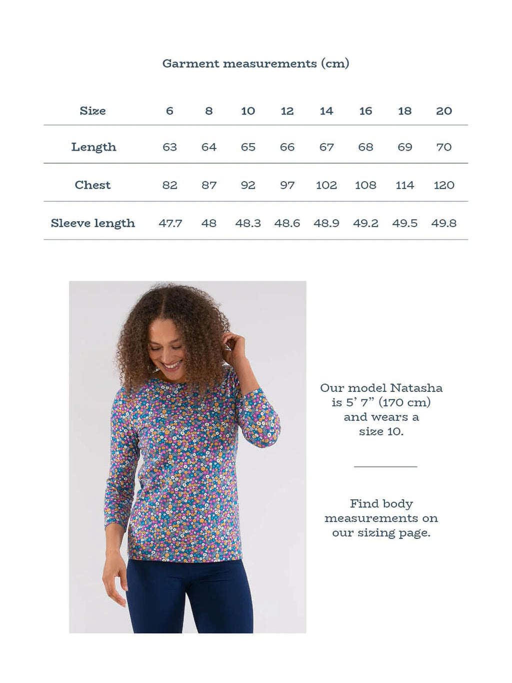 Tarrant Jersey Top Faraway Ditsy 5