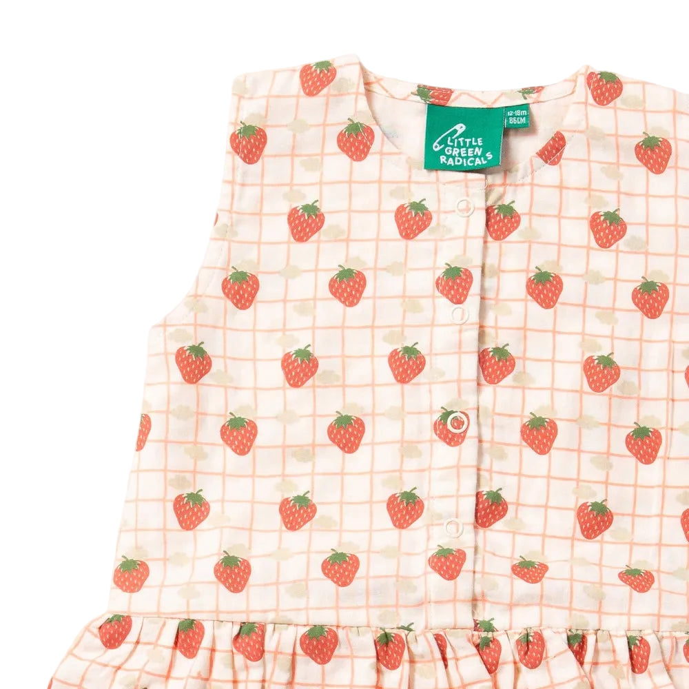 Strawberry Days Ruffle Romper 2
