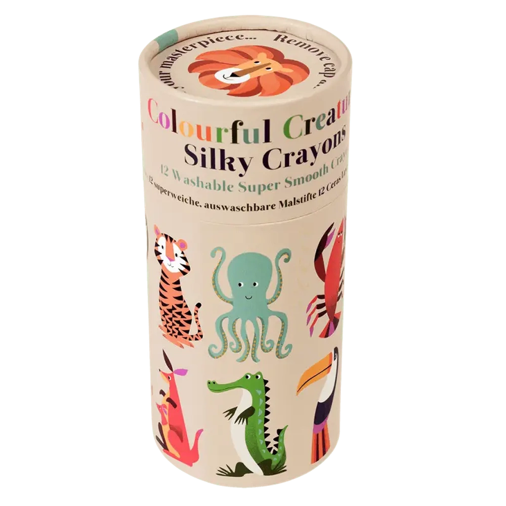Silky crayons set of 12 - Colourful Creatures 3
