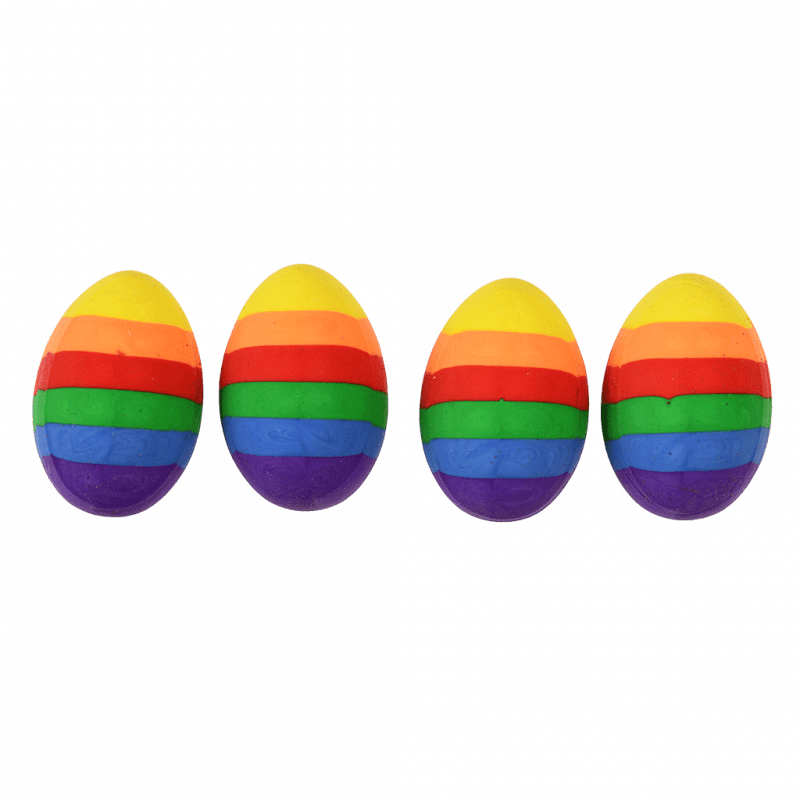 Rainbow Egg Eraser 1