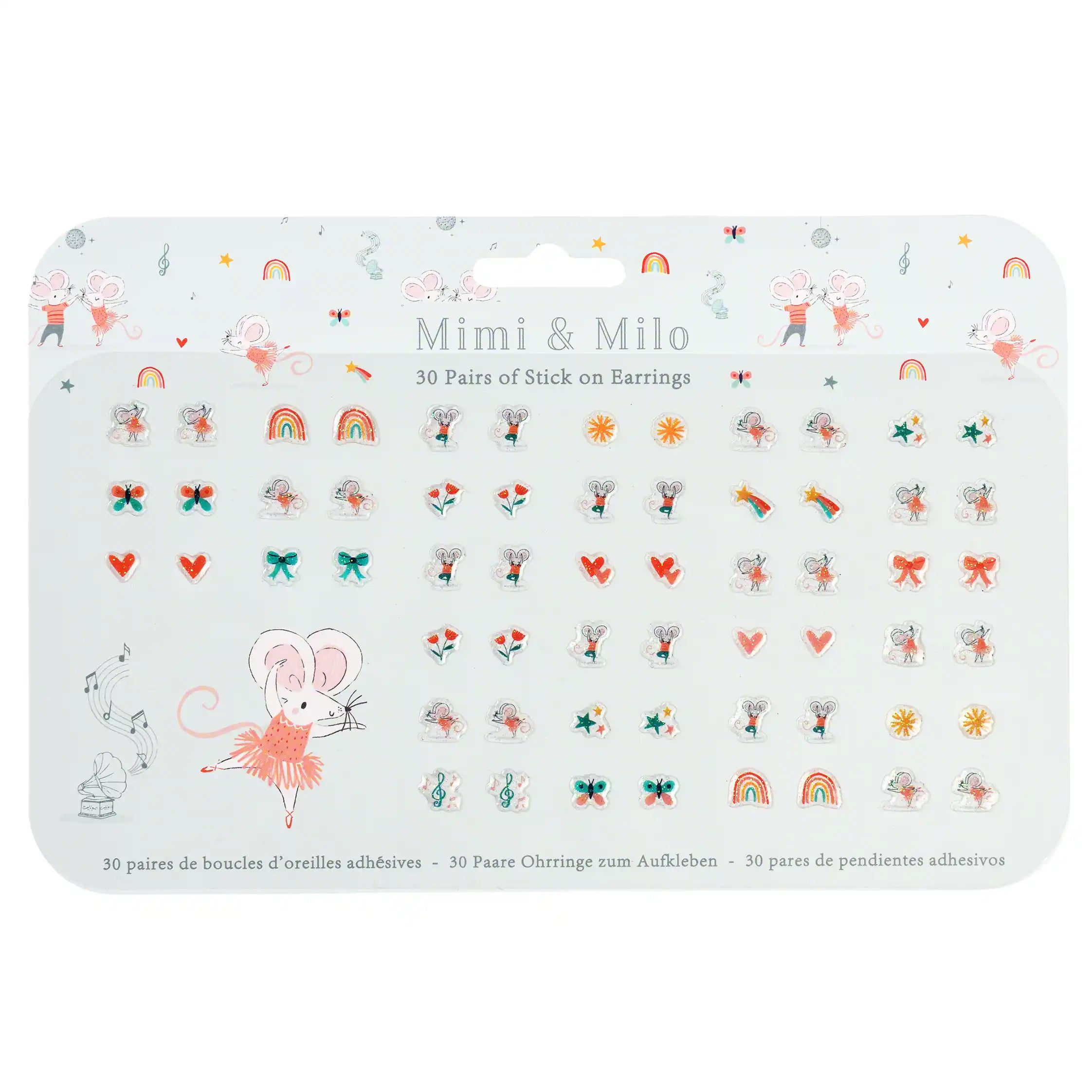 Mimi & Milo Stick on Earrings 1