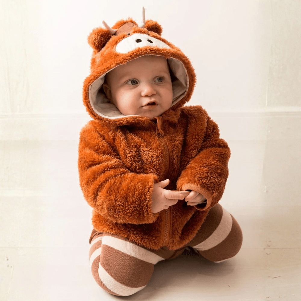 Neutral Hamish Highland Cow Hoodie 2