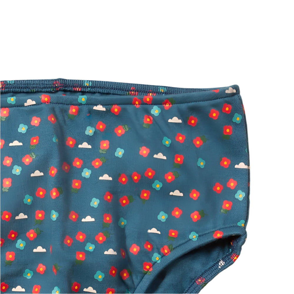 Blue Flowers Easy Peasy Long Sleeve Dress 7