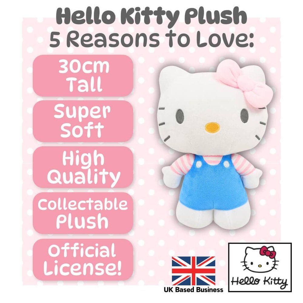 30 CM Large standing Hello Kitty - Dark Blue 2