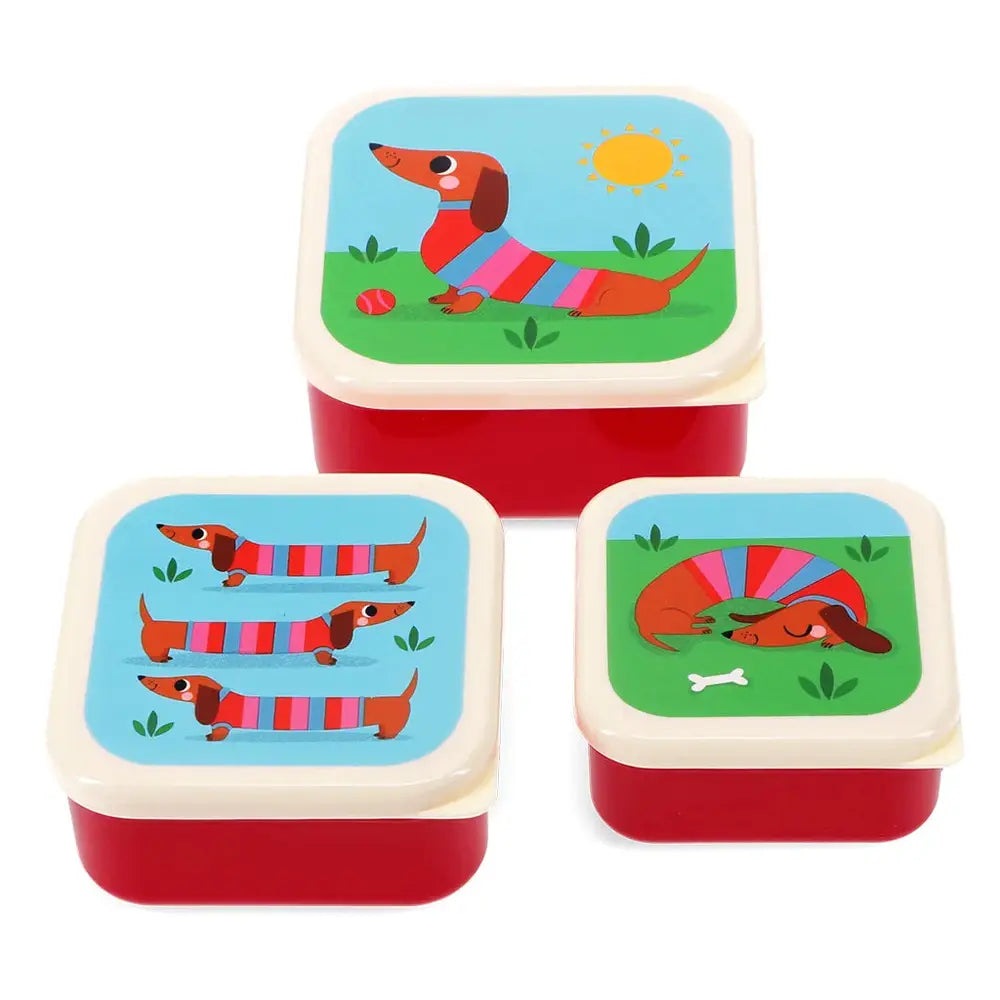 Rex London Lunch Box Set - Sausage Dog 