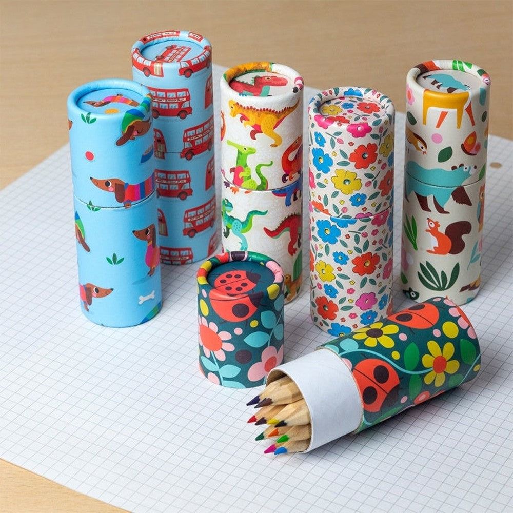 Tube of 12 Pocket Pencils - Various Styles 1