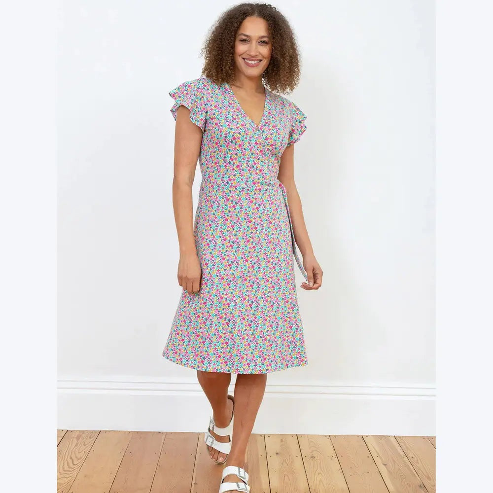 Kite Highcliffe Jersey Wrap Dress Petal Perfume 