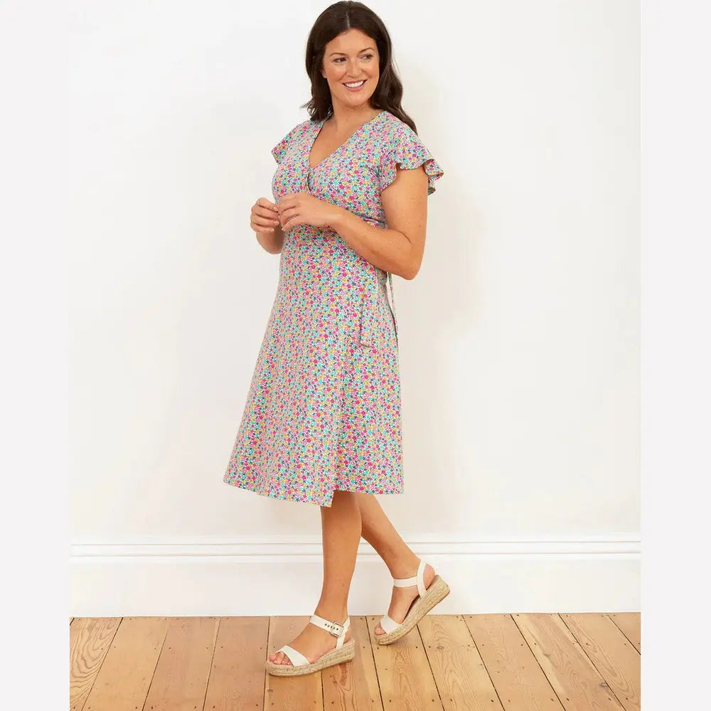 Kite Highcliffe Jersey Wrap Dress Petal Perfume 
