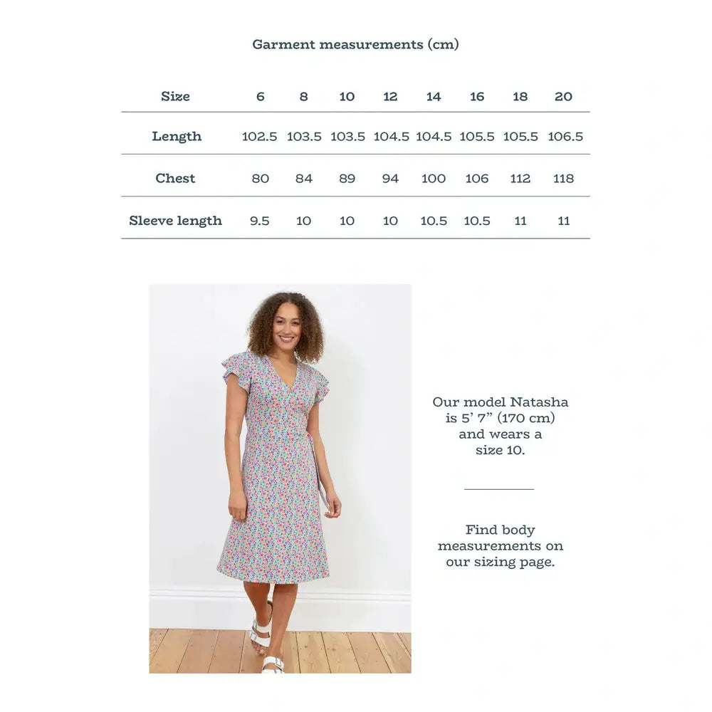 Kite Highcliffe Jersey Wrap Dress Petal Perfume 