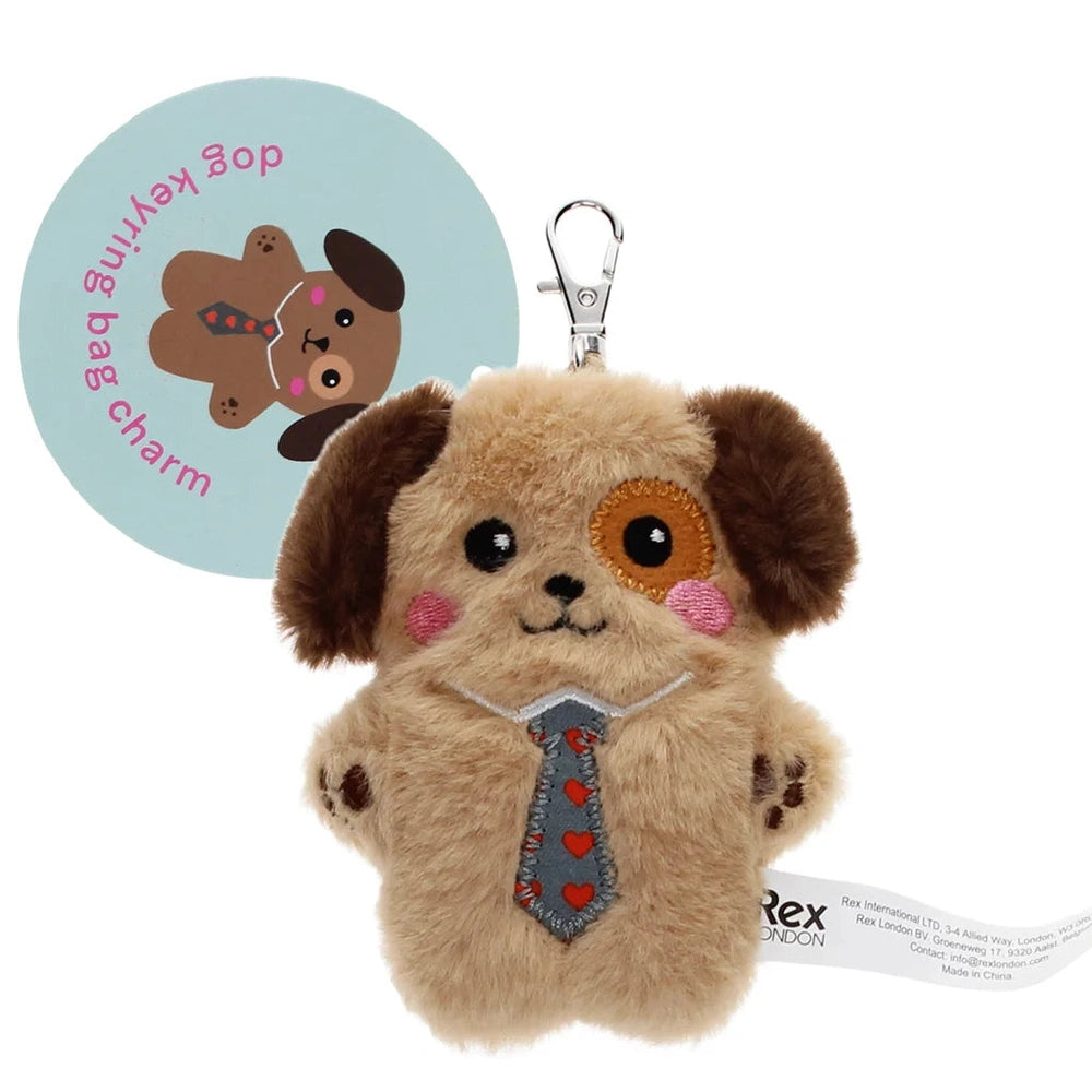 Fluffy Key Ring / Bag Charm - Dog 1