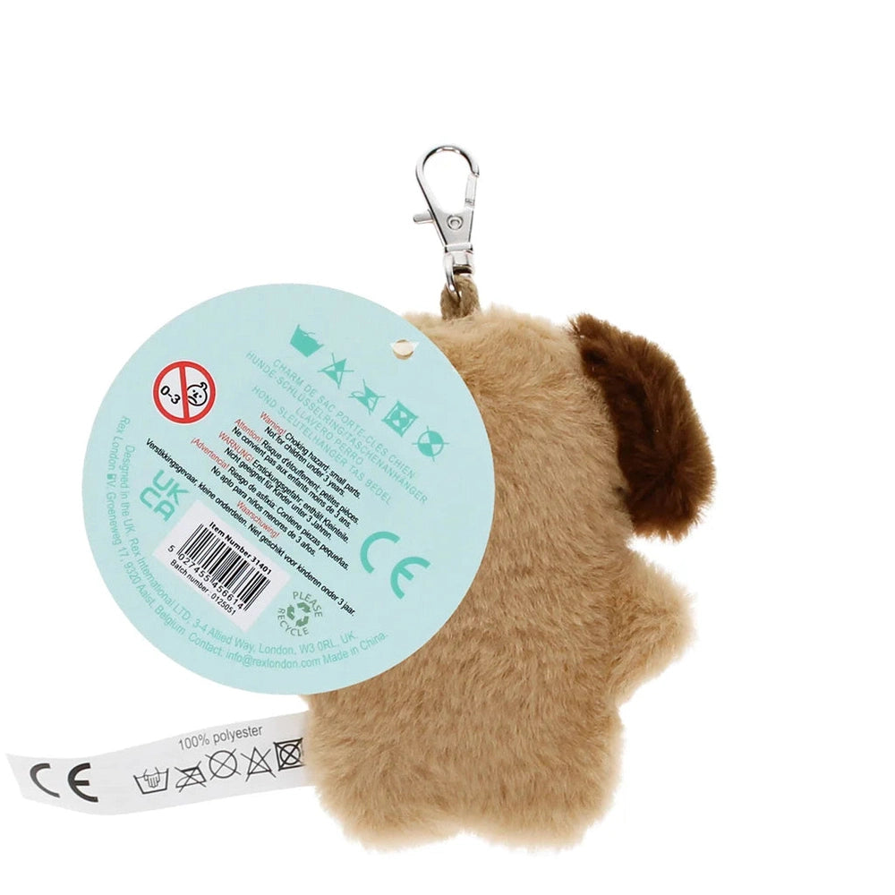 Fluffy Key Ring / Bag Charm - Dog 3