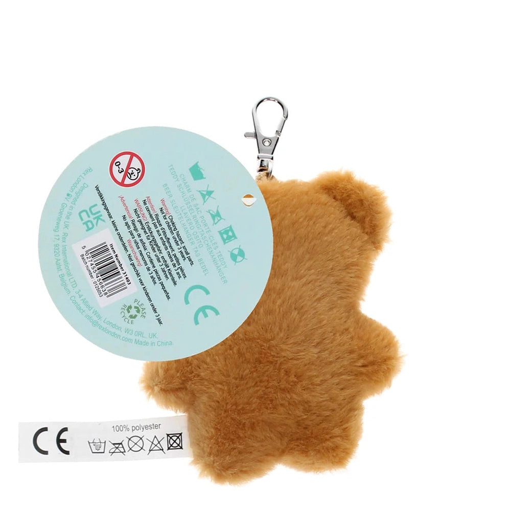 Fluffy Key Ring / Bag Charm - Teddy Bear 3