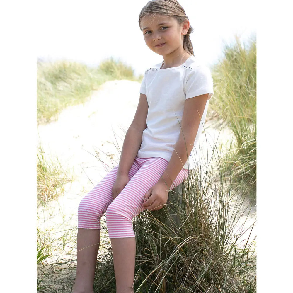 Kite Stripy Pedal Pushers Pink 