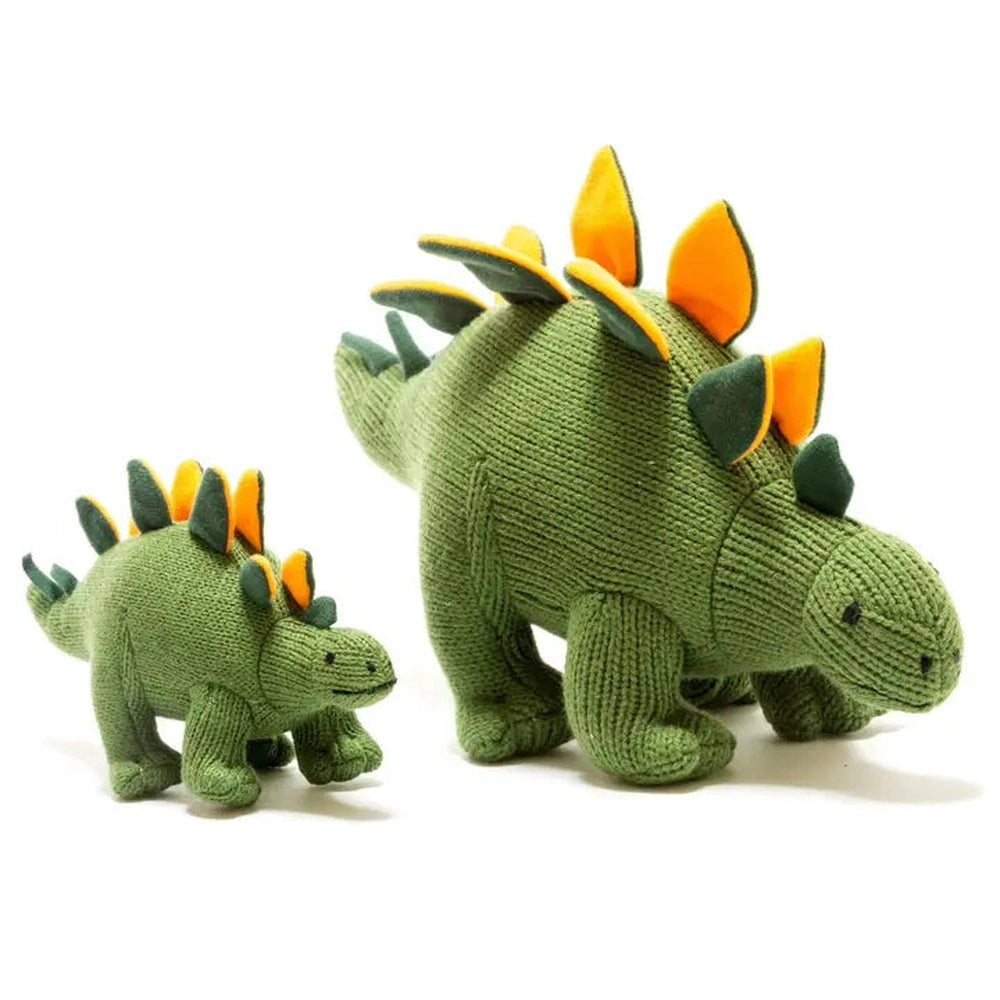 Knitted Stegosaurus Soft Toy or Rattle 3