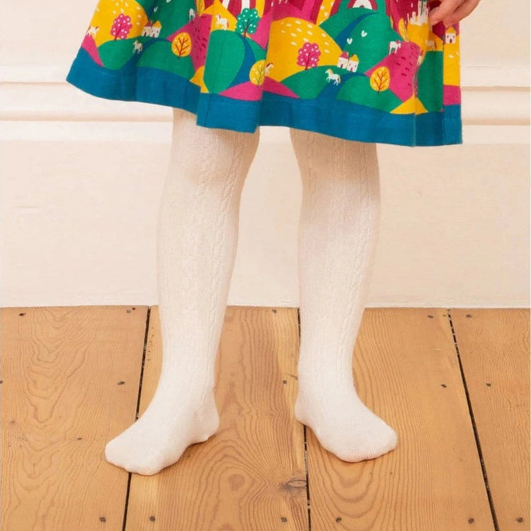 Cable Tights - Cream 2