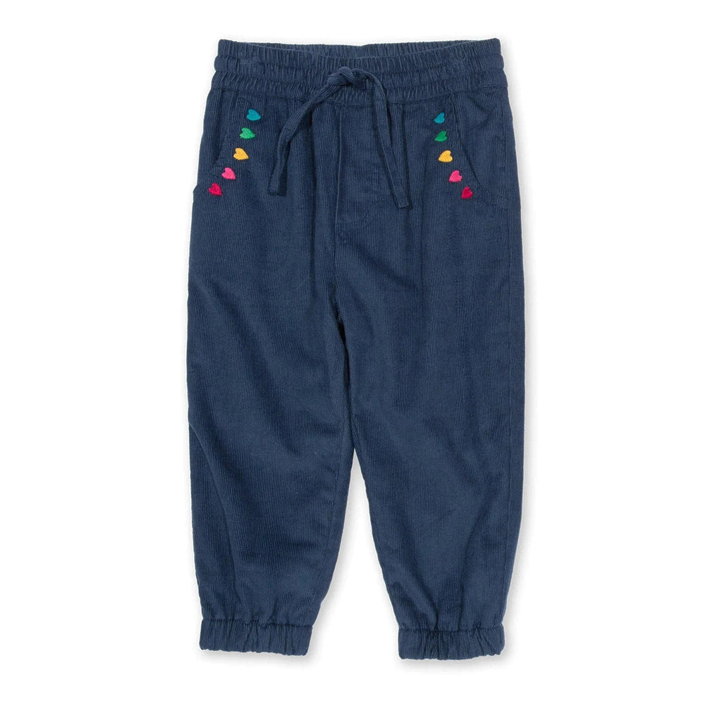 Cosy Cord Pull Ups - Navy 1