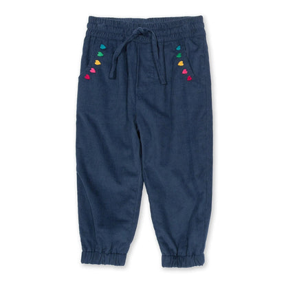 Cosy Cord Pull Ups - Navy 1