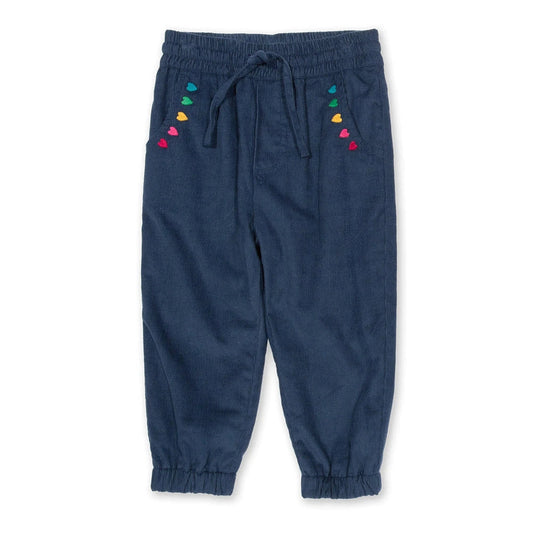 Cosy Cord Pull Ups - Navy 1