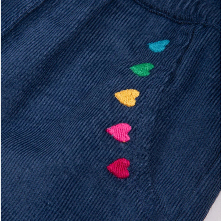 Cosy Cord Pull Ups - Navy 2