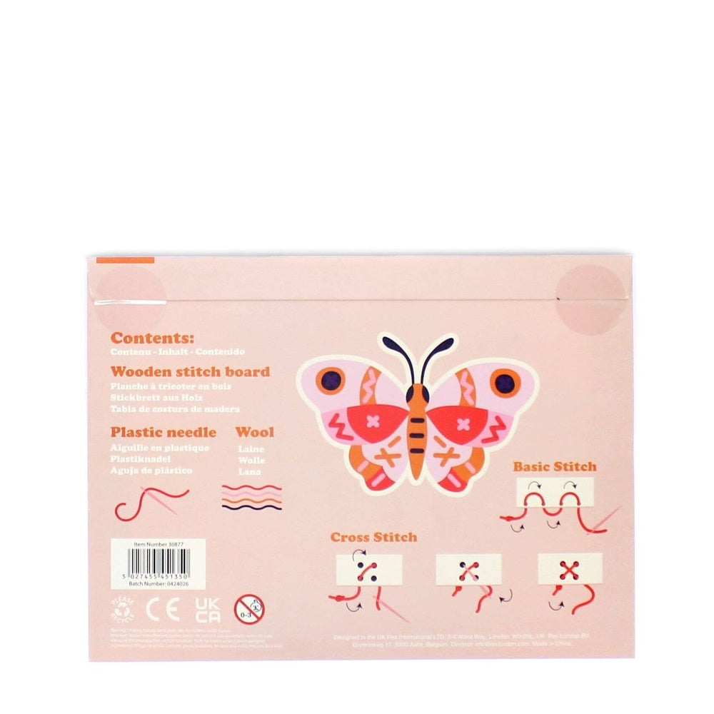 Learn To Sew Wooden Hand-Stitch Set - Butterfly 3