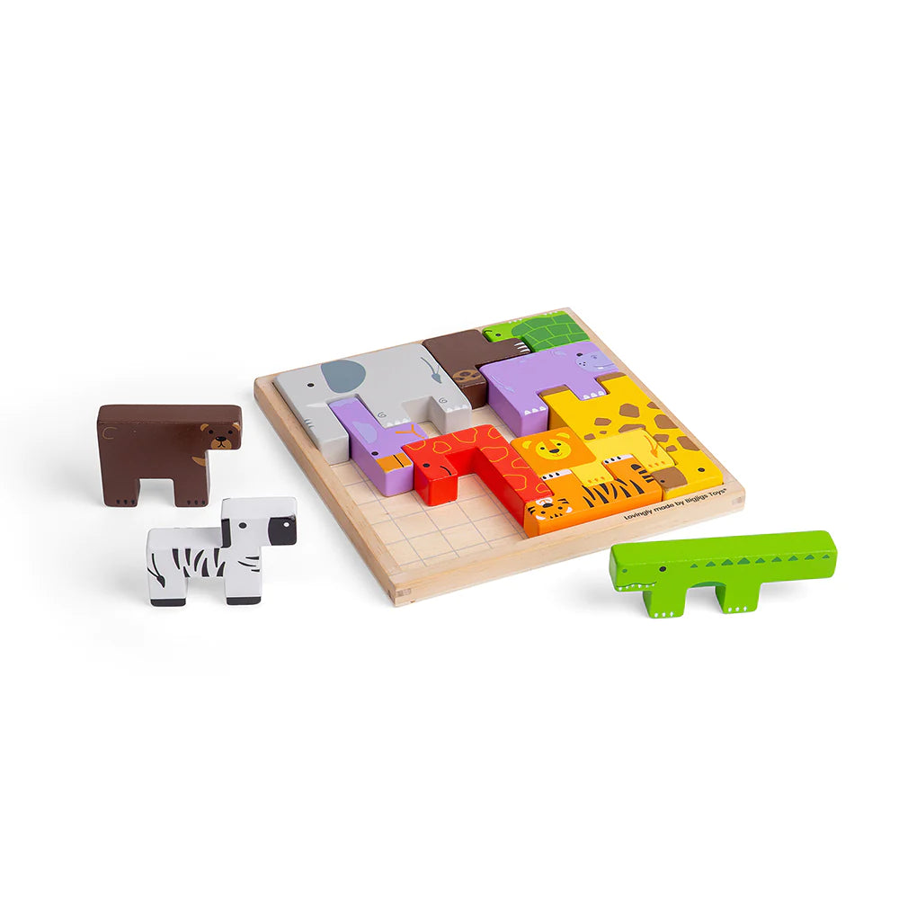 Animal Lock-A-Block Puzzle