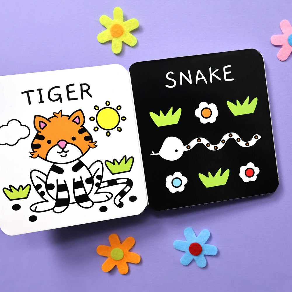 Animals - Children's Black & White Rattle Book 5