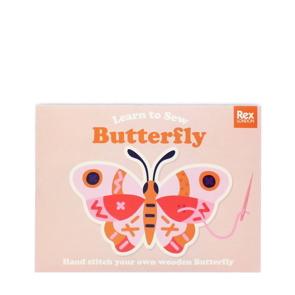 Learn To Sew Wooden Hand-Stitch Set - Butterfly 1