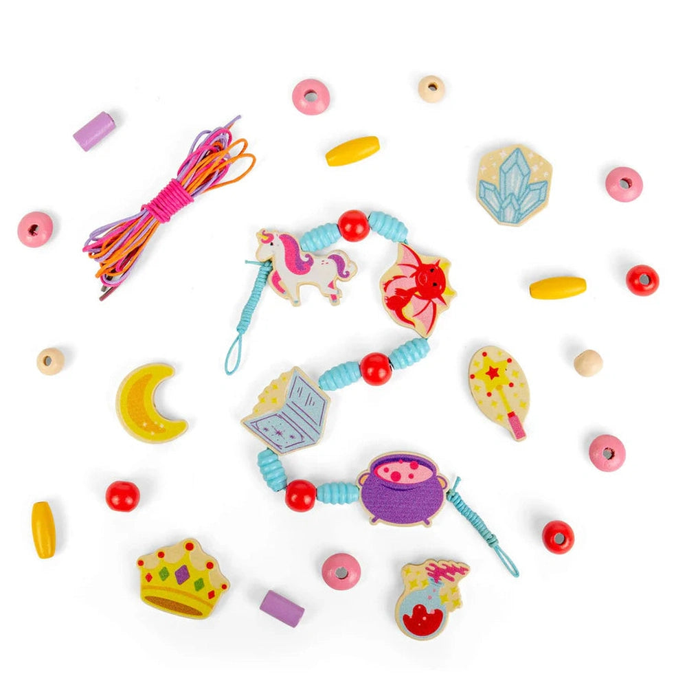 Bigjigs Toys Mystical Magic Jewellery Set - Kids' Bracelet & Necklace Making Kit 3