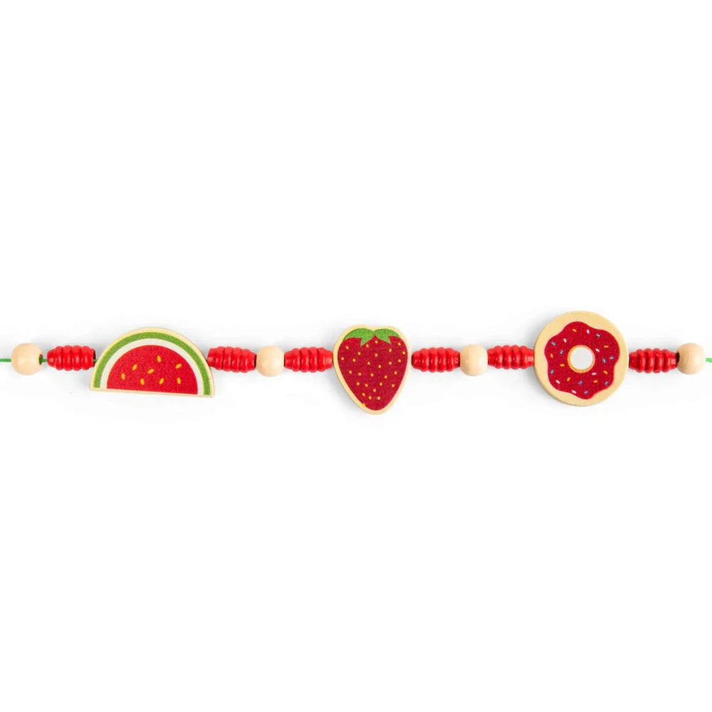 Bigjigs Toys Cheerful Charms Jewellery Set- Kids' Necklace & Bracelet Making Kit 3