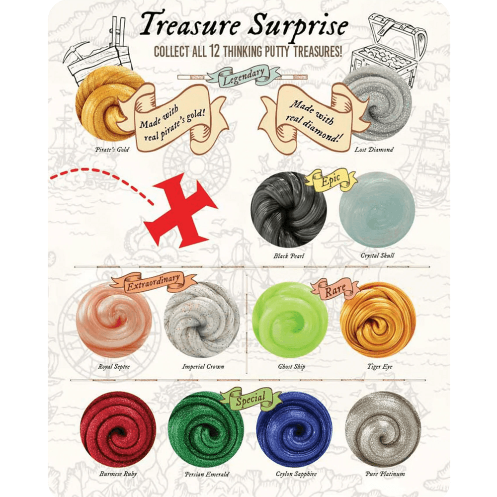 Mini Thinking Putty - Treasure Surprise 2