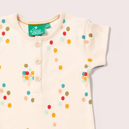 Rainbow Balloons Organic Summer Romper 3