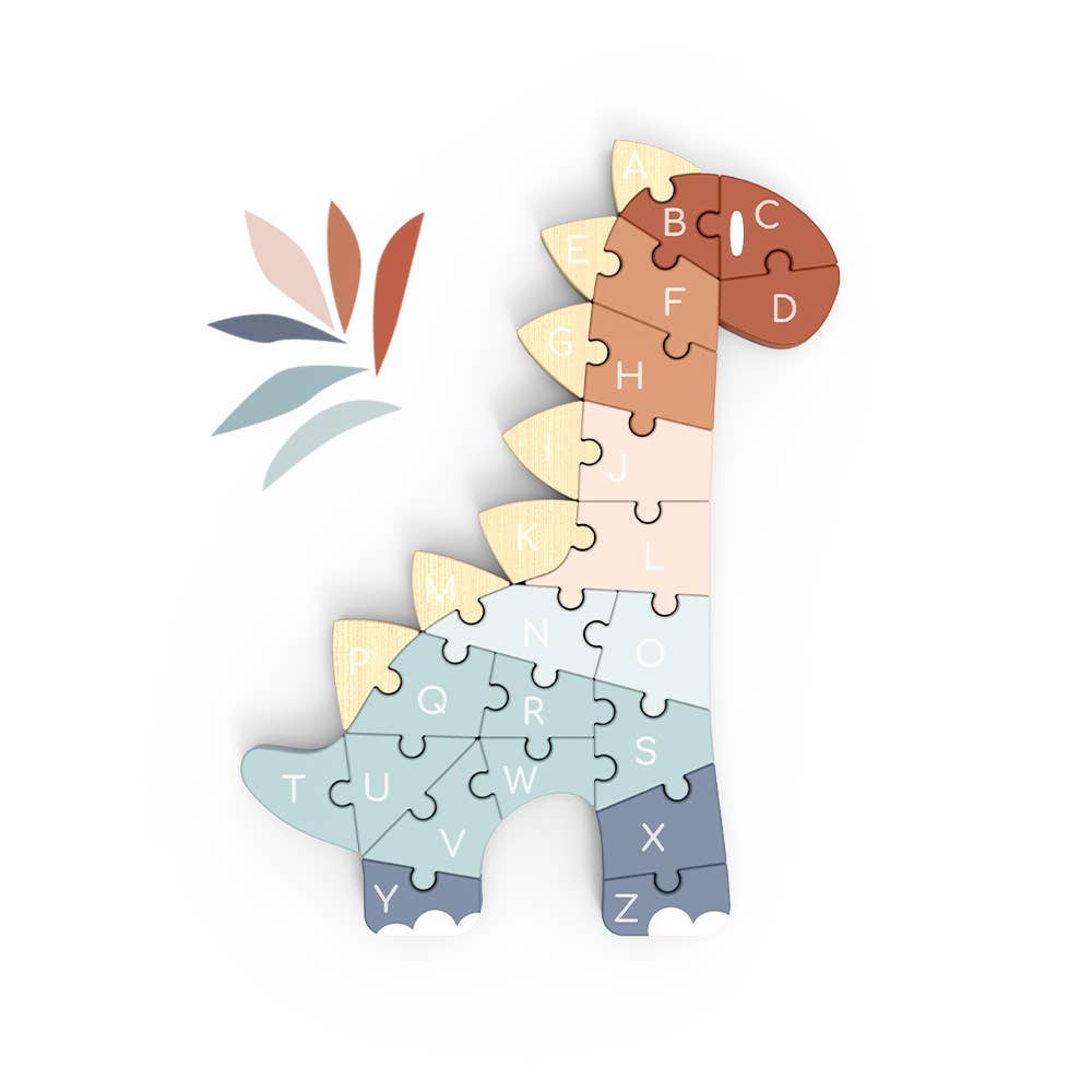 Speedy Monkey ABC Dino Puzzle Wooden Toys 3