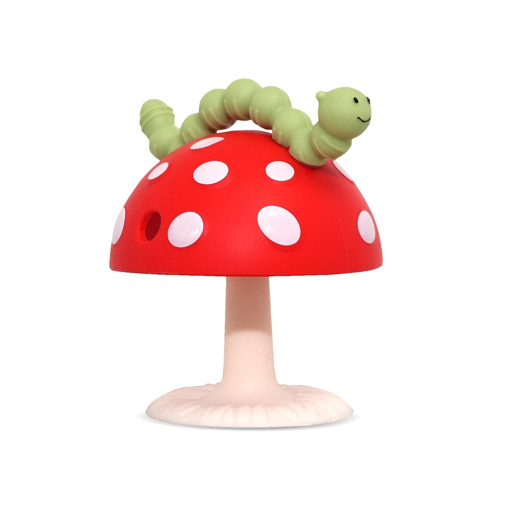 CHOMPY MUSHROOM GRIP TEETHER - RED/GREEN 2