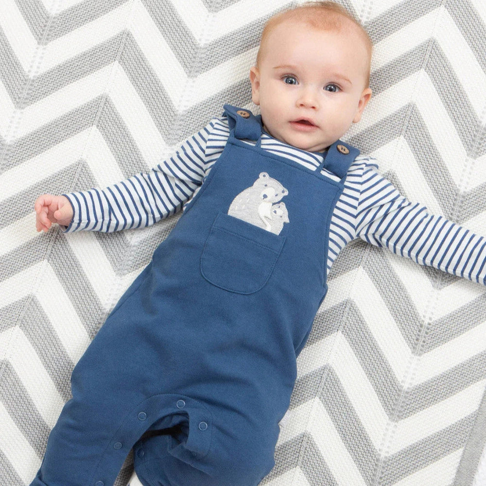 Chevron Knit Blanket - Grey Marl 3