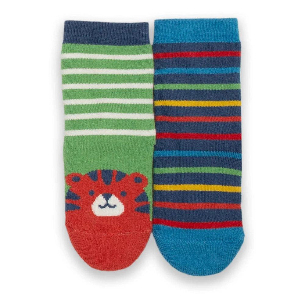 Tiger Face Grippy Socks 1