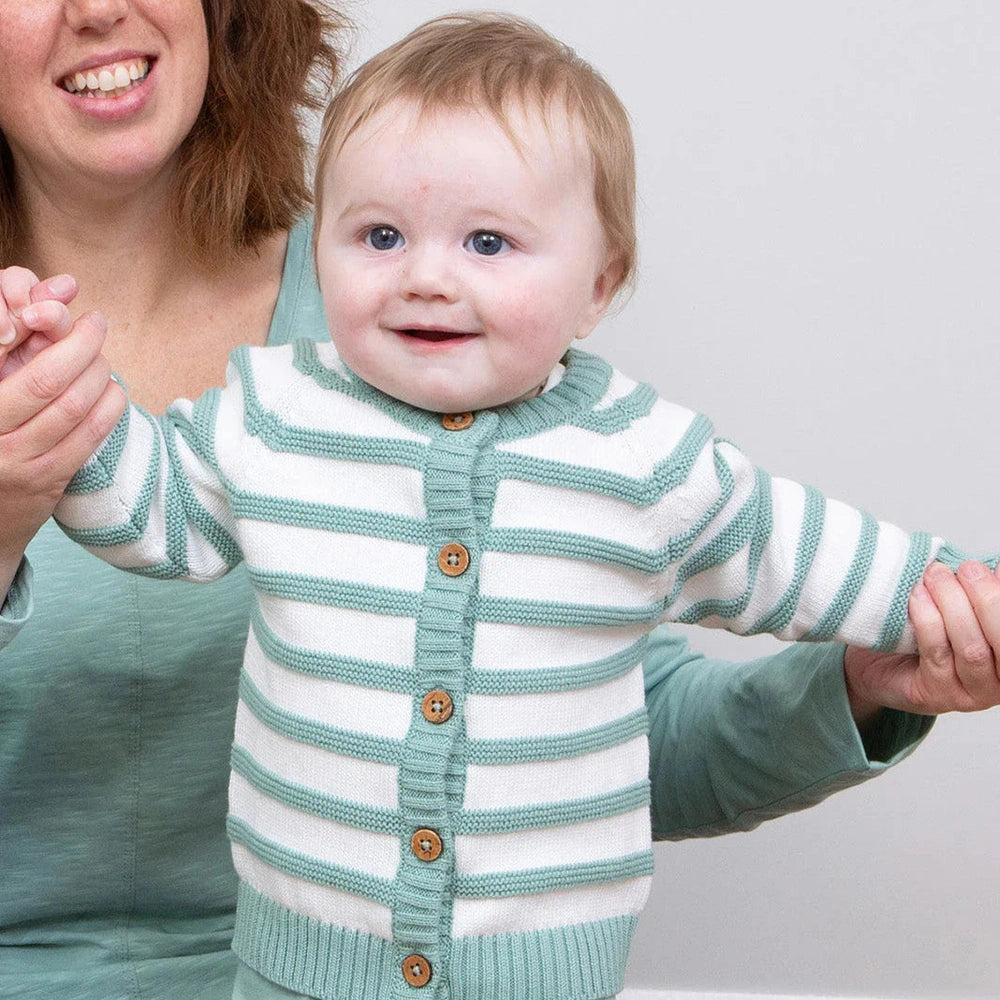 My First Cardi - Soft Spruce 3