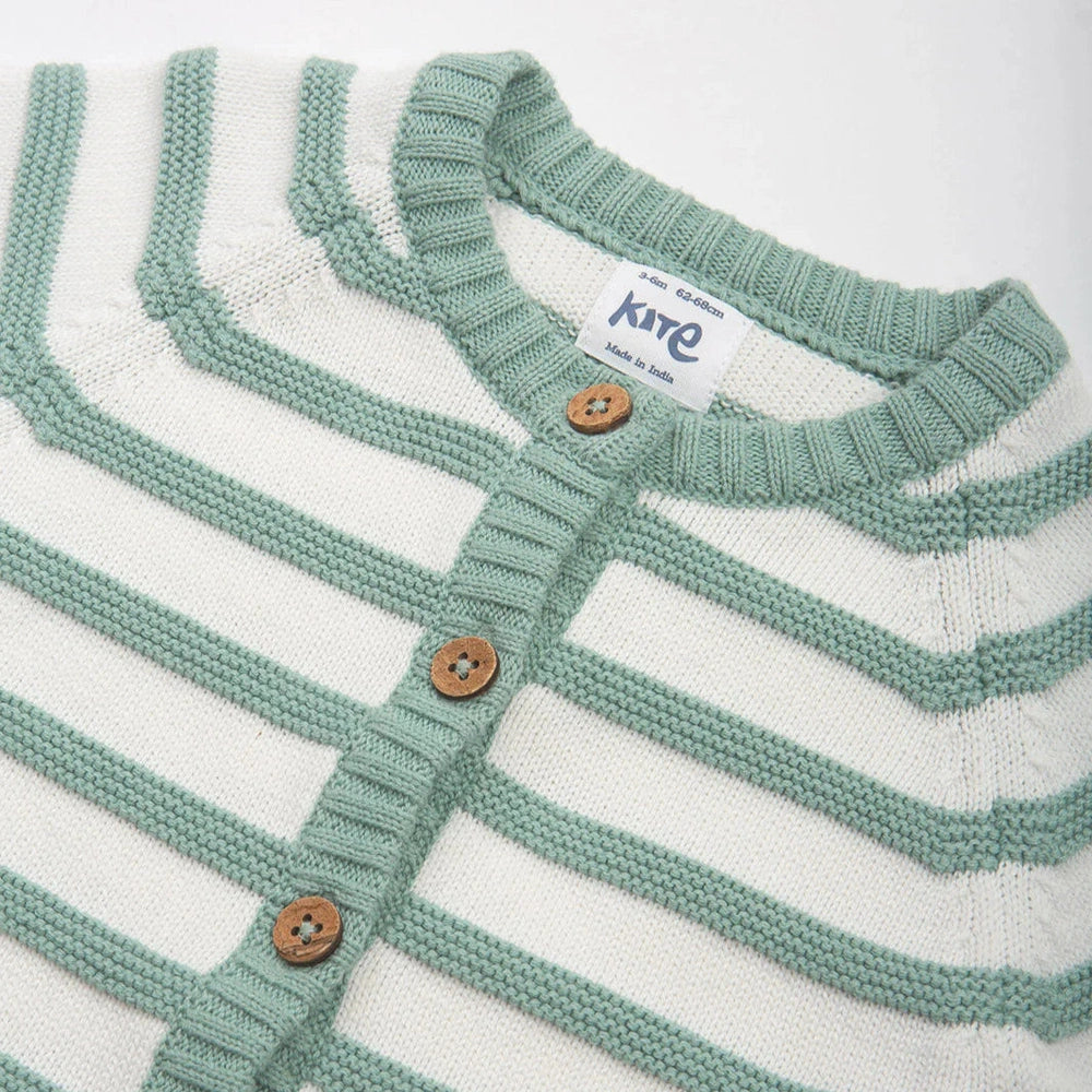 My First Cardi - Soft Spruce 2