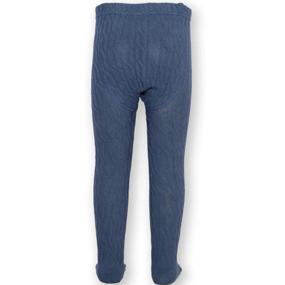 Cable Tights - Navy 3