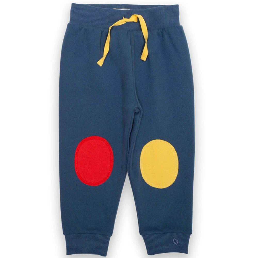 Knee Patch Joggers Navy 1