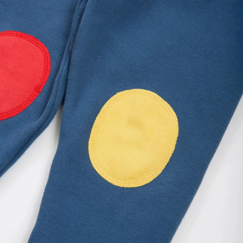 Knee Patch Joggers Navy 4