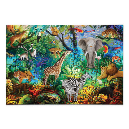 Crocodile Creek 100-pc Puzzle Holographic/Jungle Paradise 2