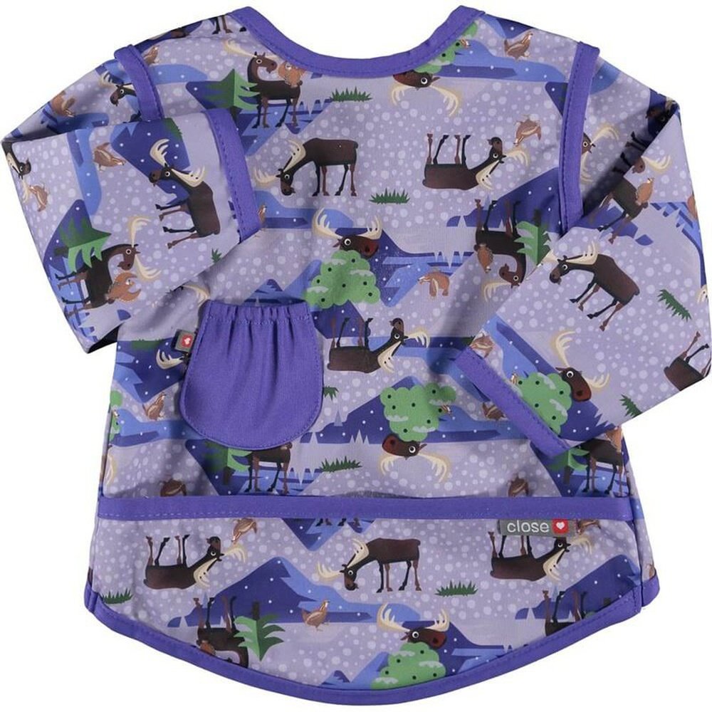 Close Parent Pop-in Sleeved Bib - Moose 