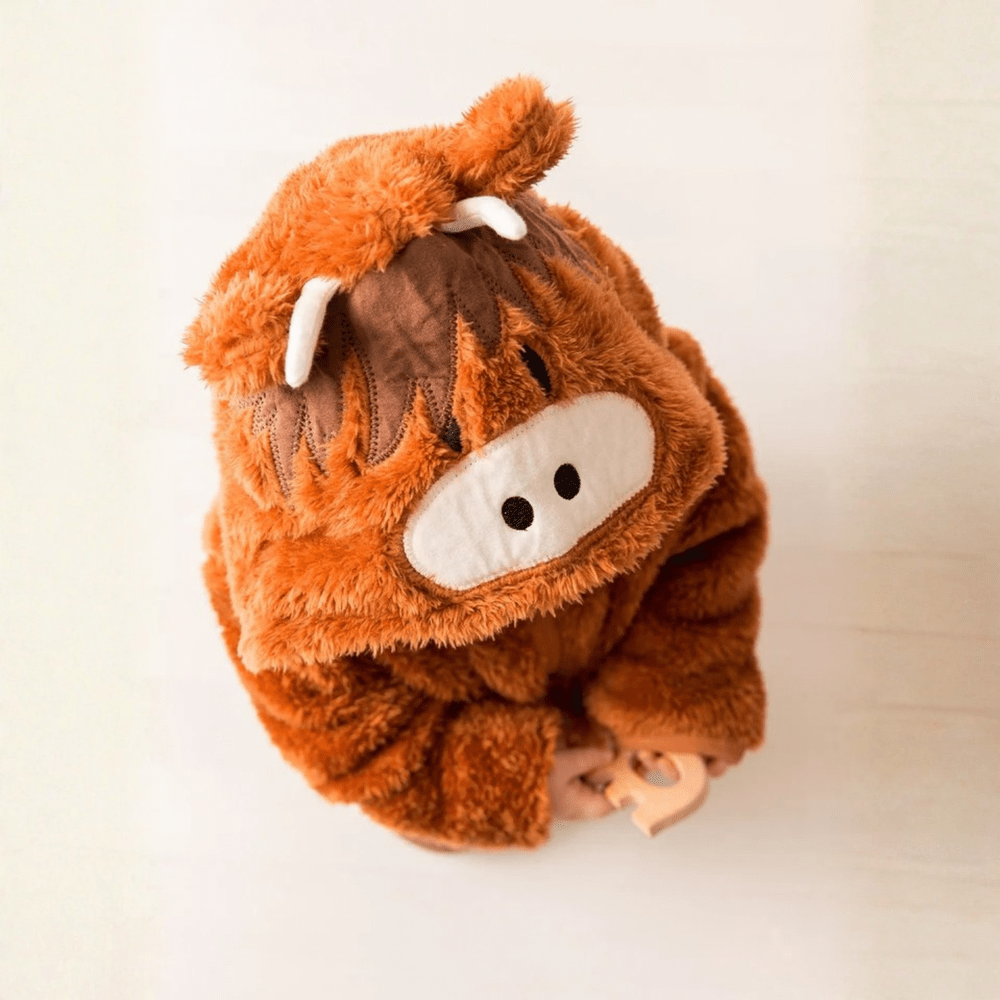 Neutral Hamish Highland Cow Hoodie 3