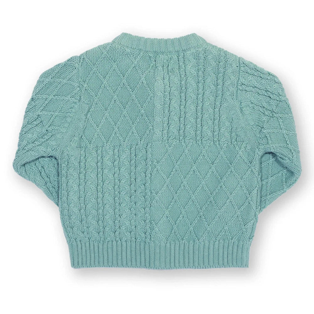 My First Cardi - Soft Aloe 4