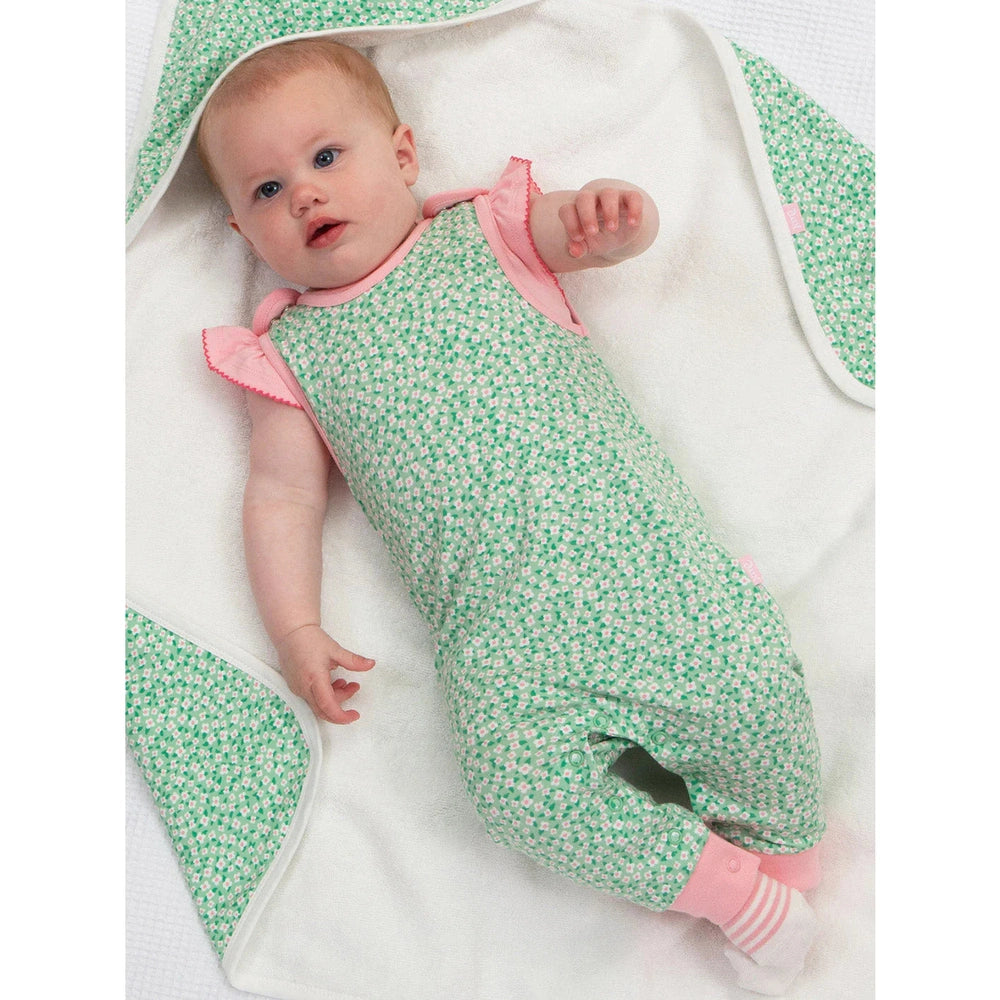 Dinky Ditsy Dungarees Mint 2