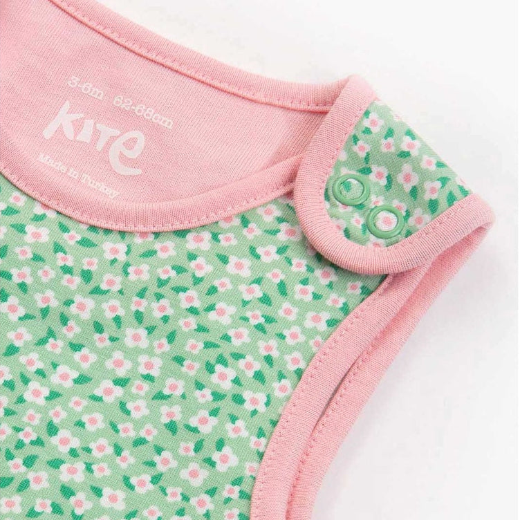 Dinky Ditsy Dungarees Mint 3